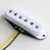 Accessories Donlis DIY 10.6K/12K High Output Chamfered Alnico 5 Rods ST Style Guitar Pickup For Bridge Position In White/Ivory/Black