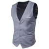 Men Vest Plus Size 6XL Fashion Slim Fit Sleeveless Wedding Waistcoats 9 Colors Solid Business Leisure Casual Dress Suit Vests 240507