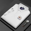 100 Pamuk Marka Polo Gömlek Erkek Kısa 2023 Yaz Highend Nakış Yakası Paul Tshirt Moda Çençleri 240426