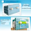 Cages Aluminium Alloy Small Animal Cooling Nest Guinea Pig House Summer Chinchilla Cooling Nest Totoro Guinea Pig Ice House
