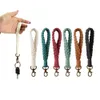 Keychains Lonyards Boho Style Macrame Keychain tressé avec homard Cord Cord-bracelet bracelet Corbacelettes Lonyard Key Strap FOB Femmes Accessoires