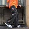 Männliche Schweißhosen Hip-Hop Wide Bein Flated Trailsuit Bottoms Hosen Casual Mode Goth Plain Joggshose für Männer M 240430