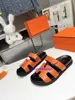 Designer Unisexe chypre sandale techno-sandal avec le logo H confortable sandales fonctionnelles de veau décontractées avec semelle en caoutchouc ergonomique et sangle en boucle réglable 28pu