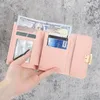 Brieftaschen süßes Mädchen kurze Geldbörse Mini Mode Frauen Brieftasche Designer Luxus PU Leder Münze Frau Hasp