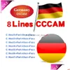 Videokabels Connectors Europe 8Cline Antennes CCCAM Duitsland ondersteunen Oscam Cline Polen Spanje Fast Stable 4 K HD Italië Portugal SW DH9Z5