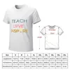 Erkek tişörtleri Sevgiyi öğretmek ve ilham vermek için okula dönen Retro Öğretmenlere İlham vermek için kadın tişörtler özelleştirilmiş erkek pamuk süblimasyon t-shirtsl2405