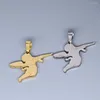 Pendant Necklaces 2Pcs/lot Cupid Eros Angel For Necklace Bracelets Jewelry Crafts Making Findings Handmade Stainless Steel Charm