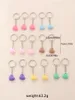 Keychains 16pcs Candy Color Love Heart Pingente Chain Chain Chain Corean Version Af The Feminino Fashion Cute Bag Acessórios Presentes do Dia dos Namorados