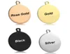 Whole 20pcs Stainless Steel Round Blank Dog Tag Pendant Necklace For Man ID s Jewelry Accessories Pet Charm Y2009179715783