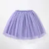 Tutu Dress Little Maven 2024 Baby Girls New Falda Solid Purple Pretty Children Cloth Tutu Falda para niños infantiles para niños D240507