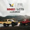 Elektrische/RC-auto NIEUW MN82 Mengniu Remote-gecontroleerde speelgoedauto 1 12 Model Auto RC Off-road voertuigsimulatie Off-road Pick-up Truck Children Toy Gift T240506