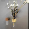 Aimants de réfrigérateur tubes de test créatifs Vases Stickers de réfrigérant DIY Arrangements floraux Bouteilles en verre Maignages de réfrigérateur pour la maison DÉCORATIONS DE CUISINE WX