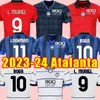 23/24 ATALANTA B.C.Jerseys de futebol Ilicic Duvan L.Muriel Gosens 2023 2024 Malinovskyi Mirancihuk uniformes de futebol em casa