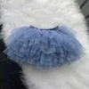 Spzu Tutu Kleid entzückender Babyrock Röntgenmädchen Baby Girls Tutu flauschiger Rock Prinzessin Ballett Tanz Tutu Mesh Rock Kids Kuchen Rock süße Mädchen Kleidung D240507