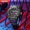 Smael Cool Watch Mens imperméable Night Glow Glow Outdoor Calendar Multifonctional Quartz Fangsheng Corloge