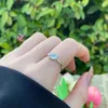 Cluster Rings S925 Серебряное кольцо маленькое и нежнее для женщин свежее циркон. Стильные универсальные ювелирные изделия