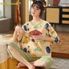 Vêtements de nuit pour femmes Sukae Pyjama Set Femmes PLUS TIGHNES PRINCES SUMPRES SUMPRIE