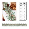 Linens Christmas Eucalyptus Fir Tree Robin Christmas Home Decor Table Runner Wedding Decoration Tablecloth Kitchen Table Runners