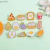 Pinnen broches dessert emailpennen op maat gemaakte koffie cake brood borst flip kraag badge Afternoon tea Fune sieraden geschenken wx