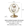 Objetos decorativos Figuras Europeias Retro Globo Hourglass Timer Metal Hour Glass 1530 minutos Hourglass Clock itens domésticos Decoração de mesa T240