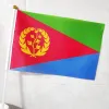 Accessories PTEROSAUR 14*21cm Eritrea Hand Flag, Eritrea Eritrean National Flag World African Country Hand Held Small Waving Flag, 50/100pcs