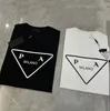 Ltaly Milan Luxury Brand T-shirt Mens Designer Women Clothes Tops Uomo Femme Rendre Triangle Match Polo Polo T-shirt surdimensionné Haikyuu