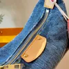 Designers Denim Series Vintage Saco de jeans vintage Mulheres luxuris
