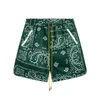 Chaopai rhude micro label ethnique de cajou de cajou décontracté shorts de séchage rapide pour hommes et femmes high street plage élastique capris