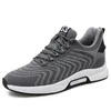 Chaussures de course gris foncé Men Sneakers Breatch Trainers Tennis sportif