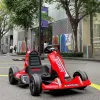 Elektronik Çift Sürücü Karting Scooter Drift Araba Çocuklar Elektrikli Kart Erkek ve Kız Şarj Oyuncak Püskürücü Yetişkinler Oturabilir