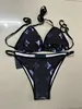 Bikini-Designer-Badebekleidung Frauen Swimwears Sexy Badeanzug Frauen baden Schwimmanzug Anzüge Bikinis Sex Taille Mode gedruckte Musterpool-Partys Sets Größe S-XL FGF11