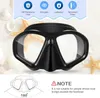 Maschera gonfiabile a specchio Maschera gonfiabile per immersioni professionista per immersioni Anti Foggles Attrezzatura da piscina 240506