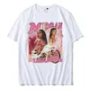 T-shirts voor heren rapzanger Megan thee Stallion Grafische bedrukte T-shirt Hip-Hop-Hop Top Retro Classic Trend T-shirt 100% Pure Cotton Sports T-shirtl2405