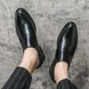 Männer Casual Leder Fashion Britisch Style Business Man Slip-on-Büro formelles Kleid Schwarze Schuhe Schuhe Schuhe