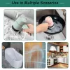 Impostare la spazzola per scrubber a rotazione elettrica cordless per pulire la piastrella della vasca da doccia da cucina per bagno, pulizia ricaricabile 3 velocità regolabili