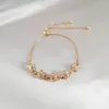 Charm Bracelets 1Pc Dainty Flower Star Chain Bracelet For Women Girls Fashion DIY Jewelry Gifts Friend Girl 2024