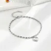 Bracelet Élégant et unique S925 Silver Love Love Grain Exquis Bijoux Accessoires pour femmes Design minimaliste Q240506