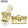 Casual Shoes Arrival Italian Shoe And Bag Sets Ladies With Matching Bags Set Rhinestone For Women 2024 Designer Luxury