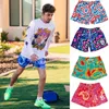 Shorts pour hommes à la mode de peinture de la marque Mesh à séchage rapide à quatre points sous le genou de basket-ball Running Beach Pantal Summer