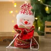 Dekorativa figurer Juldekorationer Santa Claus Snowmen Elk Dörrhandtag hängande ornament vägg