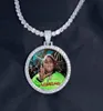 Custom Made Po Medallions Hanghangende ketting 4 mm Tennisketen Goudzilverkleur Iced Out Out Cubic Zirkon Men Hip Hop Jewelry Gift 200924821739