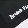 Brooken Planet American Trendy Brand Broken Star Foam wydrukowano High Street Men's Men's and Women's Loose Casual Hooded Sweter