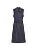 Casual jurken 2024 vrouwen zbza elegante dubbele borsten met riem dame jurk streep midi officiële wereldwijde winkel