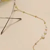 Brillenketens nieuwe kruistasglazen ketens kettingen parelster brillen zonnebrillen zonnebrillen metaal gotische houder koord lanyard ketting masker ketting voor vrouwen