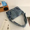 Sacs à bandoulières Denim bleu pour les femmes 2024 Fashion Messager Messenger STACHES COMBOSE CROSSURE