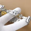 Leisure Mens Sports Watches 41 mm entièrement automatique Mécanique montre la bracelet Couple-bracelettes de bracelet