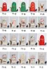30 styles dessin animé grand santa biologique Santa Claus Snowman Christmas Sac à crampons