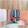 Bedelarmbanden boho etnische vsco geweven armband voor meisje vrouwen handgemaakte mticolor snaar koord nepalese gevlochten regenboog lucky friendshi dh2tpp