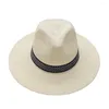 Beralar Yaz Kısa Memlu Hip Şapkası Erkekler İçin Kadınlar Plaj UV geçirmez Fedora Güneş Panama Şapkaları Unisex Jazz 2024 Toptan Satış