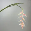 Декоративные цветы симуляция рая птица зеленое растение Flore Flue Touch Soft Glue Fake Restaurant Coremer